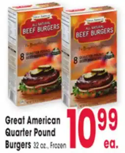 Jewel-Osco Great American Quarter Pound Burgers offer