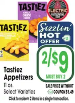 Jewel-Osco Tastiez Appetizers offer