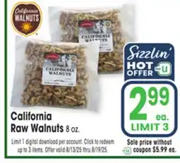 Jewel-Osco California Raw Walnuts offer