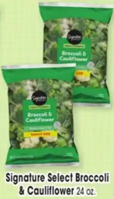 Jewel-Osco Signature Select Broccoli & Cauliflower offer
