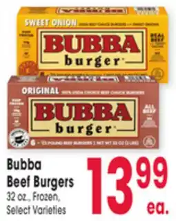Jewel-Osco Bubba Beef Burgers offer