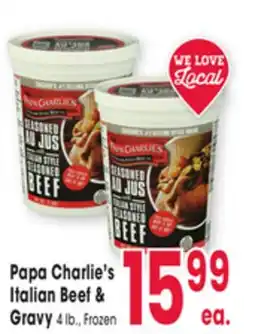 Jewel-Osco Papa Charlie's Italian Beef & Gravy offer