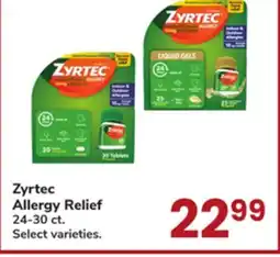 Jewel-Osco Zyrtec Allergy Relief offer