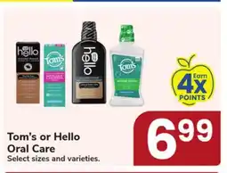 Jewel-Osco Tom's or Hello Oral Care offer