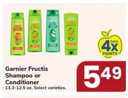 Jewel-Osco Garnier Fructis Shampoo or Conditioner offer