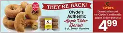 Jewel-Osco Clyde's Authentic Apple Cider Donuts offer