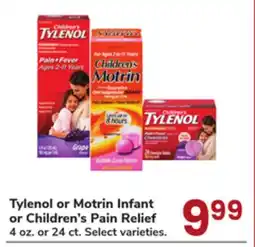 Jewel-Osco Tylenol or Motrin Infant or Children's Pain Relief offer