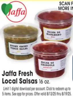 Jewel-Osco Jaffa Fresh Local Salsas offer