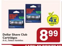 Jewel-Osco Dollar Shave Club Cartridges offer