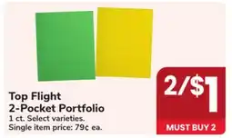 Jewel-Osco Top Flight 2-Pocket Portfolio offer