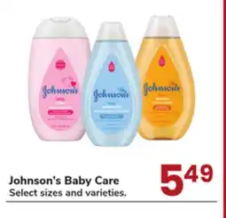 Jewel-Osco Johnson's Baby Care offer