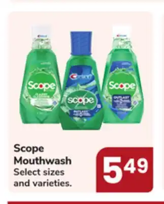 Jewel-Osco Scope Mouthwash offer
