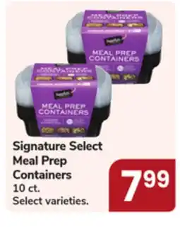 Jewel-Osco Signature Select Meal Prep Containers offer