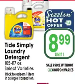 Jewel-Osco Tide Simply Laundry Detergent offer