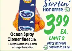 Jewel-Osco Ocean Spray Clementines offer
