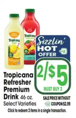 Jewel-Osco Tropicana Refresher Premium Drink offer