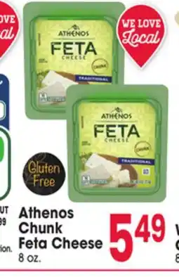 Jewel-Osco Athenos Chunk Feta Cheese offer