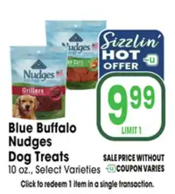 Jewel-Osco Blue Buffalo Nudges Dog Treats offer