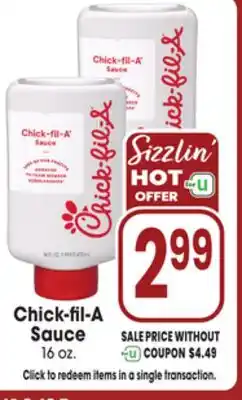 Jewel-Osco Chick-fil-A Sauce offer