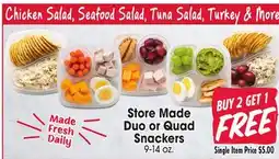 Jewel-Osco Store Made Duo or Quad Snackers offer
