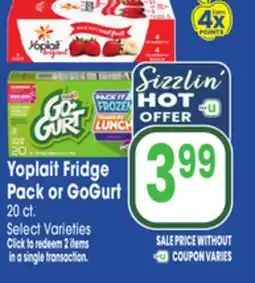 Jewel-Osco Yoplait Fridge Pack or GoGurt offer