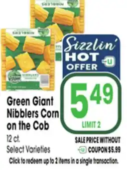 Jewel-Osco Green Giant Nibblers Corn on the Cob offer