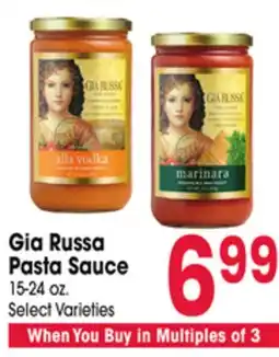 Jewel-Osco Gia Russa Pasta Sauce offer