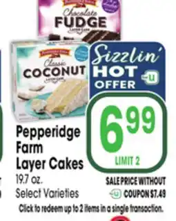 Jewel-Osco Pepperidge Farm Layer Cakes offer