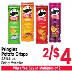 Jewel-Osco Pringles Potato Crisps offer