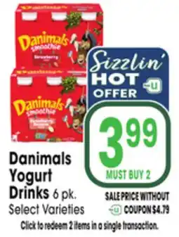 Jewel-Osco Danimals Yogurt Drinks offer