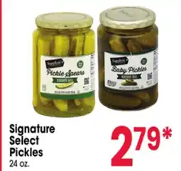 Jewel-Osco Signature Select Pickles offer