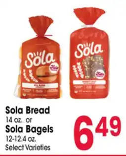 Jewel-Osco Sola Bread 14 oz. or Sola Bagels 12-12.4 oz offer