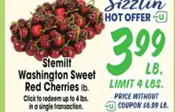 Jewel-Osco Stemilt Washington Sweet Red Cherries offer