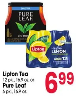 Jewel-Osco Lipton Tea 12 pk., 16.9 oz. or Pure Leaf 6 pk., 16.9 oz offer