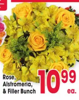 Jewel-Osco Rose, Alstromeria, & Filler Bunch offer