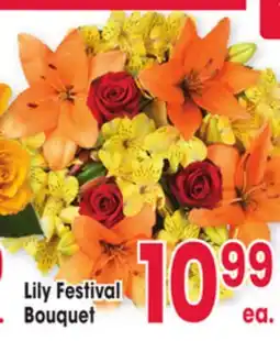 Jewel-Osco Lily Festival Bouquet offer