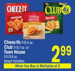Jewel-Osco Cheez-Its 9-12.4 oz., Club 11-13.7 oz. or Town House 9.2-13.8 oz offer