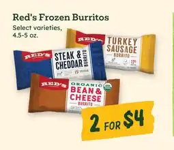 Sprouts Farmers Market Red's Frozen Burritos offer