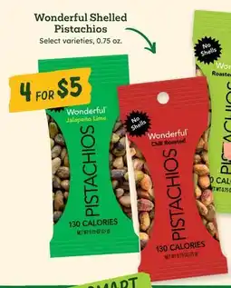 Sprouts Farmers Market Wonderful Shelled Pistachios offer