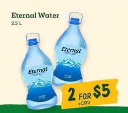 Sprouts Farmers Market Eternal Water offer