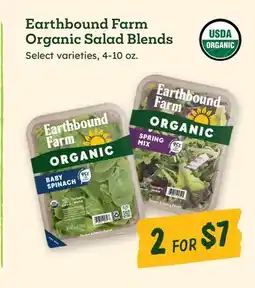 Sprouts Farmers Market Earthbound Farm Organic Salad Blends offer