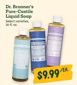 Sprouts Farmers Market Dr. Bronner's Pure-Castile Liquid Soap offer