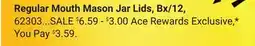 Ace Hardware Regular Mouth Mason Jar Lids offer