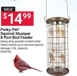 Ace Hardware Perky-Pet Squirrel Stumper 8 Port Bird Feeder offer