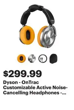 Best Buy Dyson - OnTrac Customizable Active Noise-Cancelling Headphones - Aluminum offer