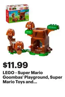 Best Buy LEGO - Super Mario Goombas' Playground, Super Mario Toys and Playset 71433 offer