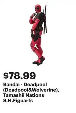 Best Buy Bandai - Deadpool (Deadpool&Wolverine), Tamashii Nations S.H.Figuarts offer