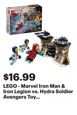 Best Buy LEGO - Marvel Iron Man & Iron Legion vs. Hydra Soldier Avengers Toy 76288 offer