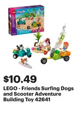 Best Buy LEGO - Friends Surfing Dogs and Scooter Adventure Building Toy 42641 offer