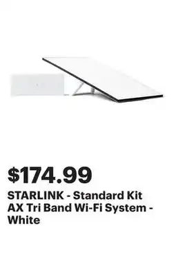 Best Buy STARLINK - Standard Kit AX Tri Band Wi-Fi System - White offer
